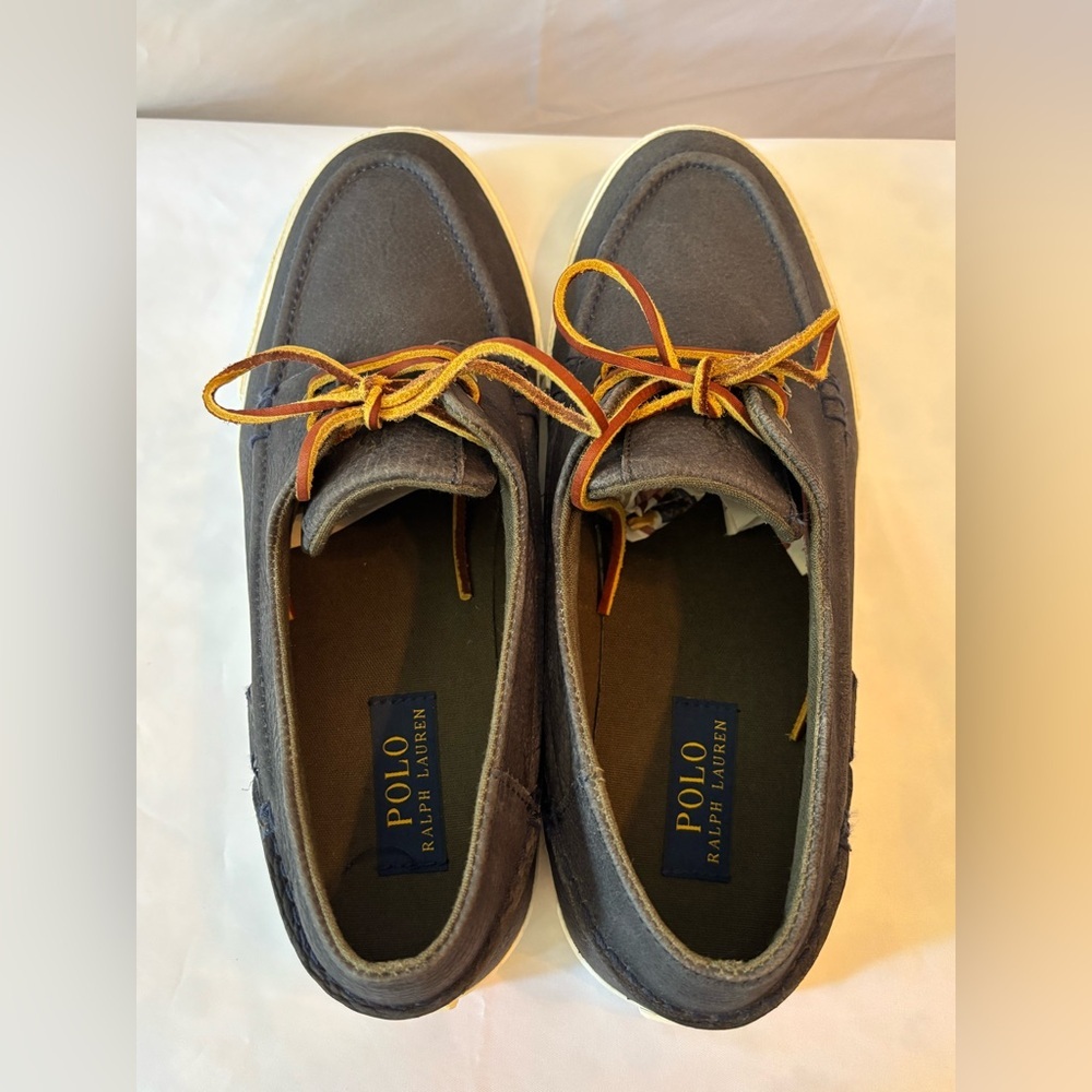 ๐ฅ ๐ฅ Polo Ralph Lauren Navy Boat Shoes #11D๐ฅ ๐ฅExcellent condition Box #C - Picture 9 of 17